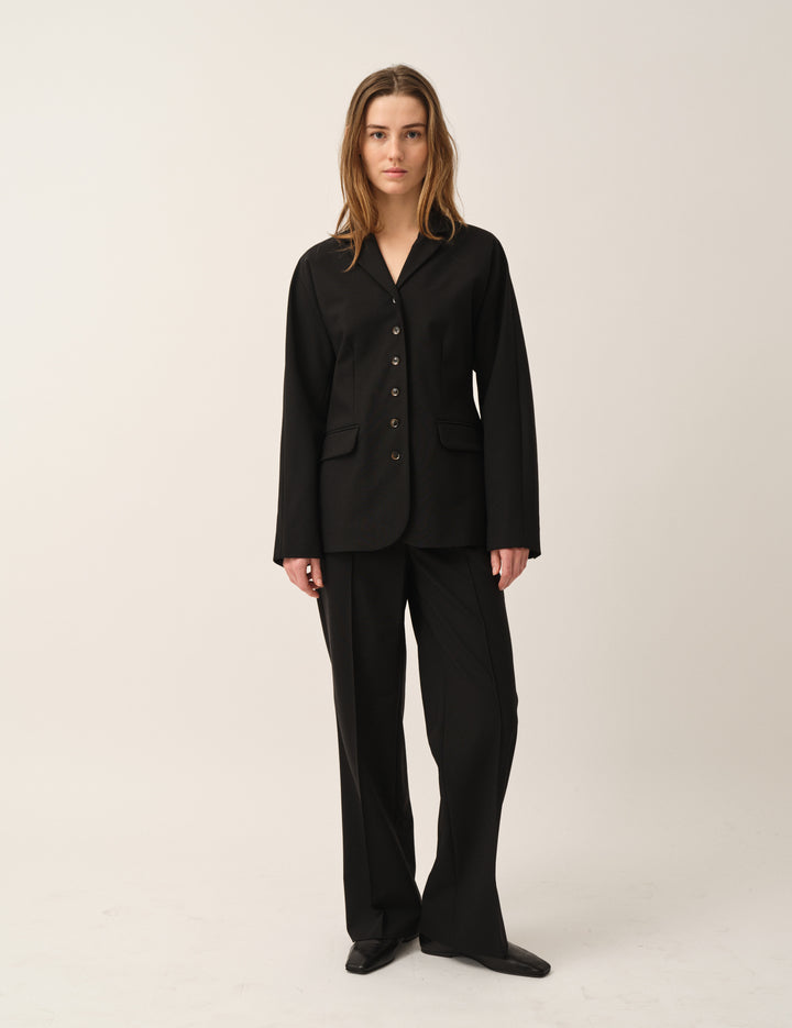 Grand Pleat Blazer Black 4 / Black