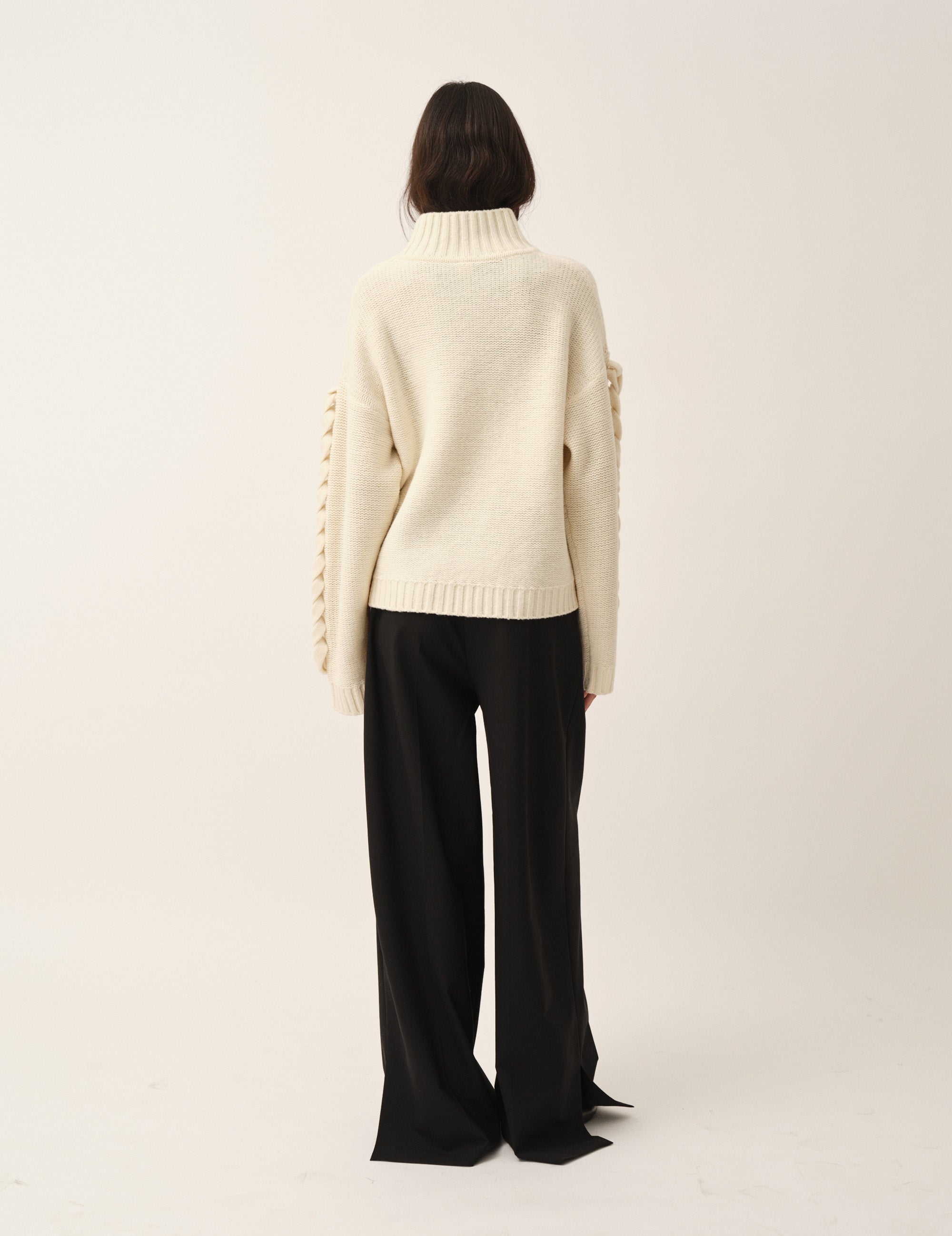 Como Braid Sweater Cream 4 / Cream