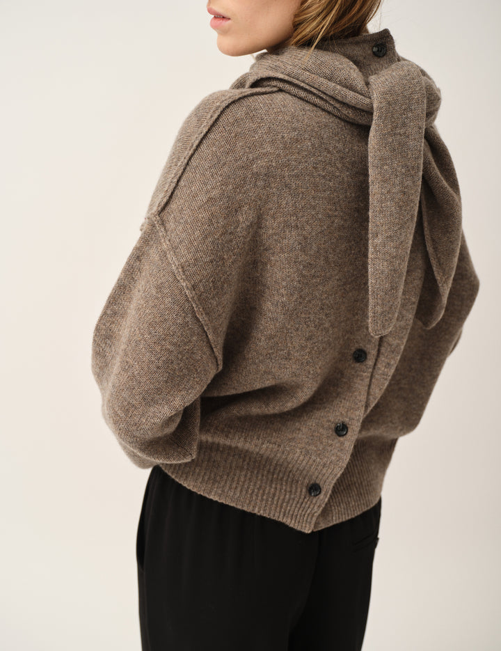 Volmer Back Knit Mushroom 4 / Mushroom