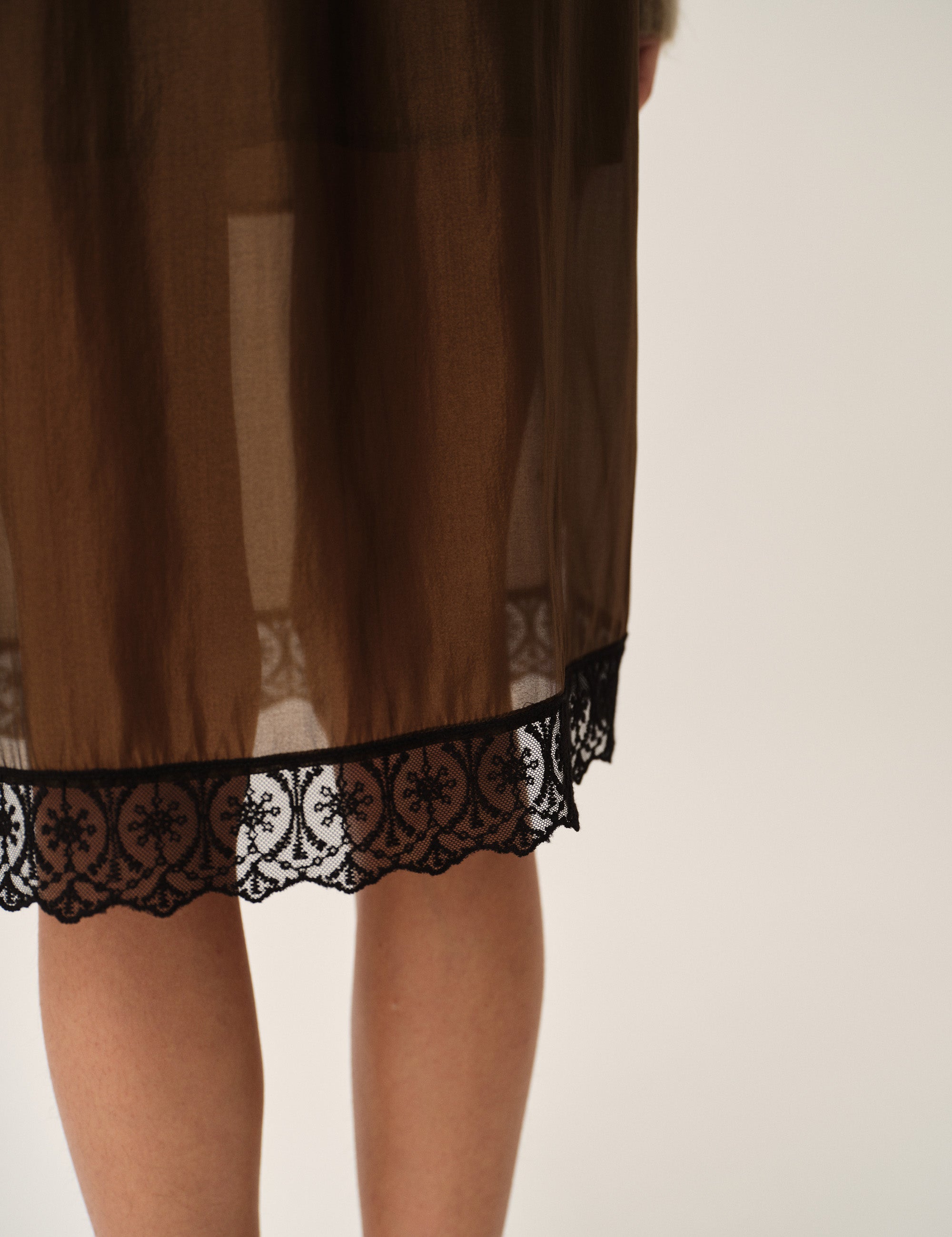 Gilian Lace Skirt Espresso 4 / Espresso