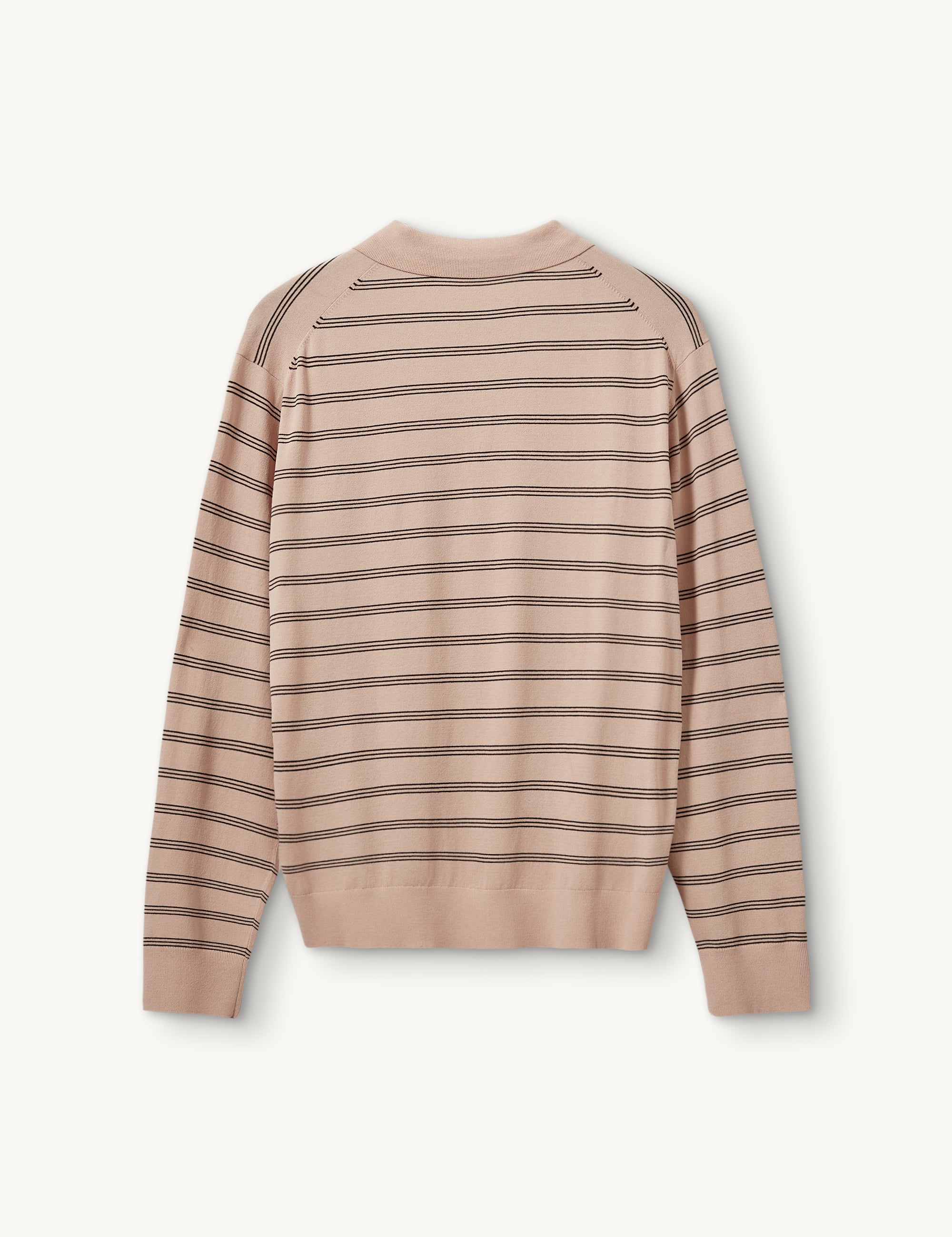 Madison Polo Dusty Rose/Espresso Stripes