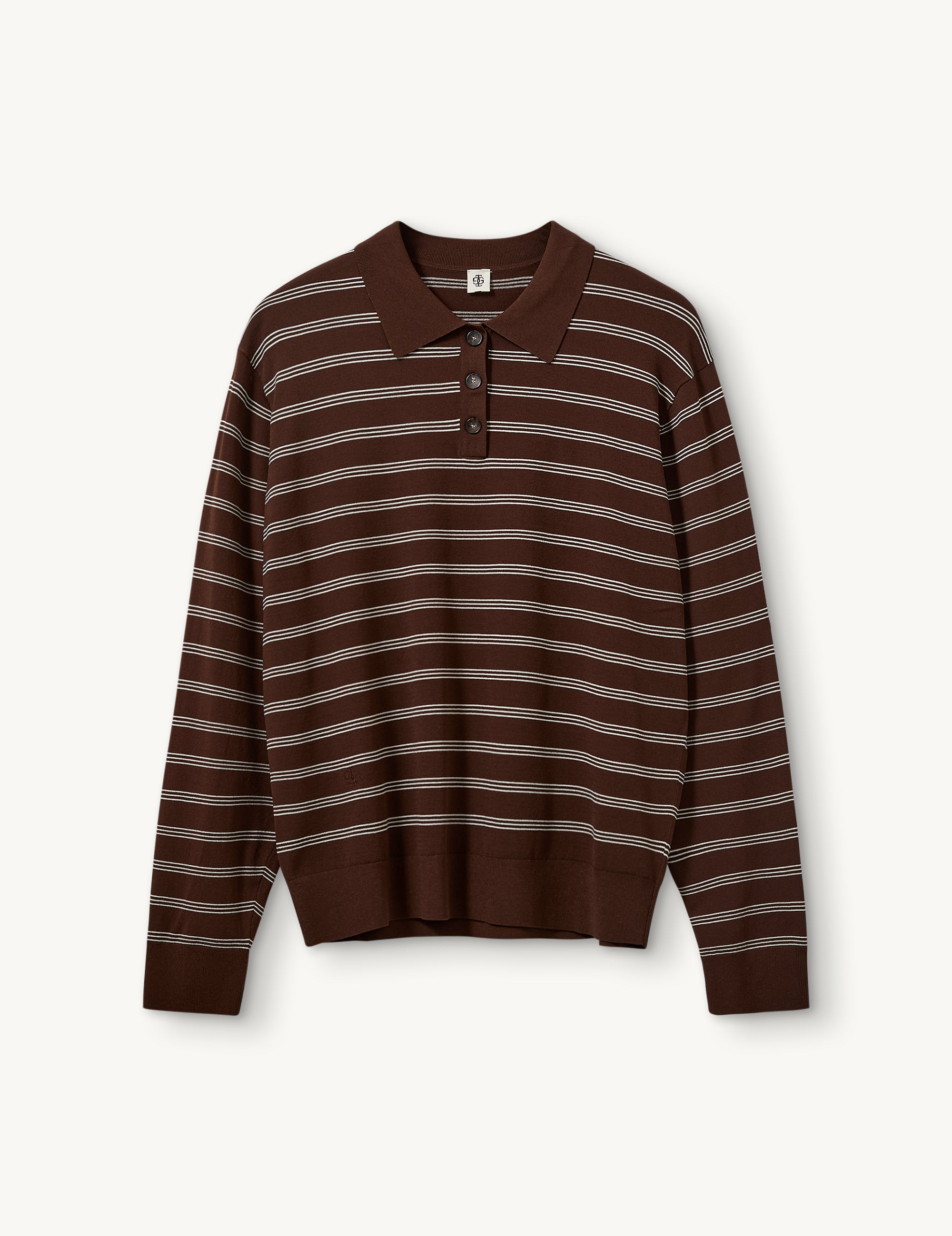 Madison Polo Espresso/Ecru Stripes