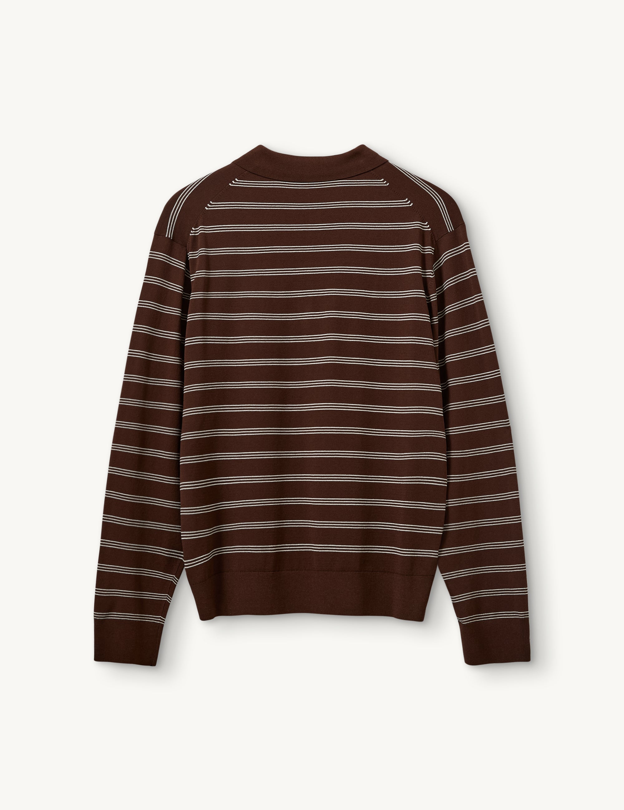 Madison Polo Espresso/Ecru Stripes