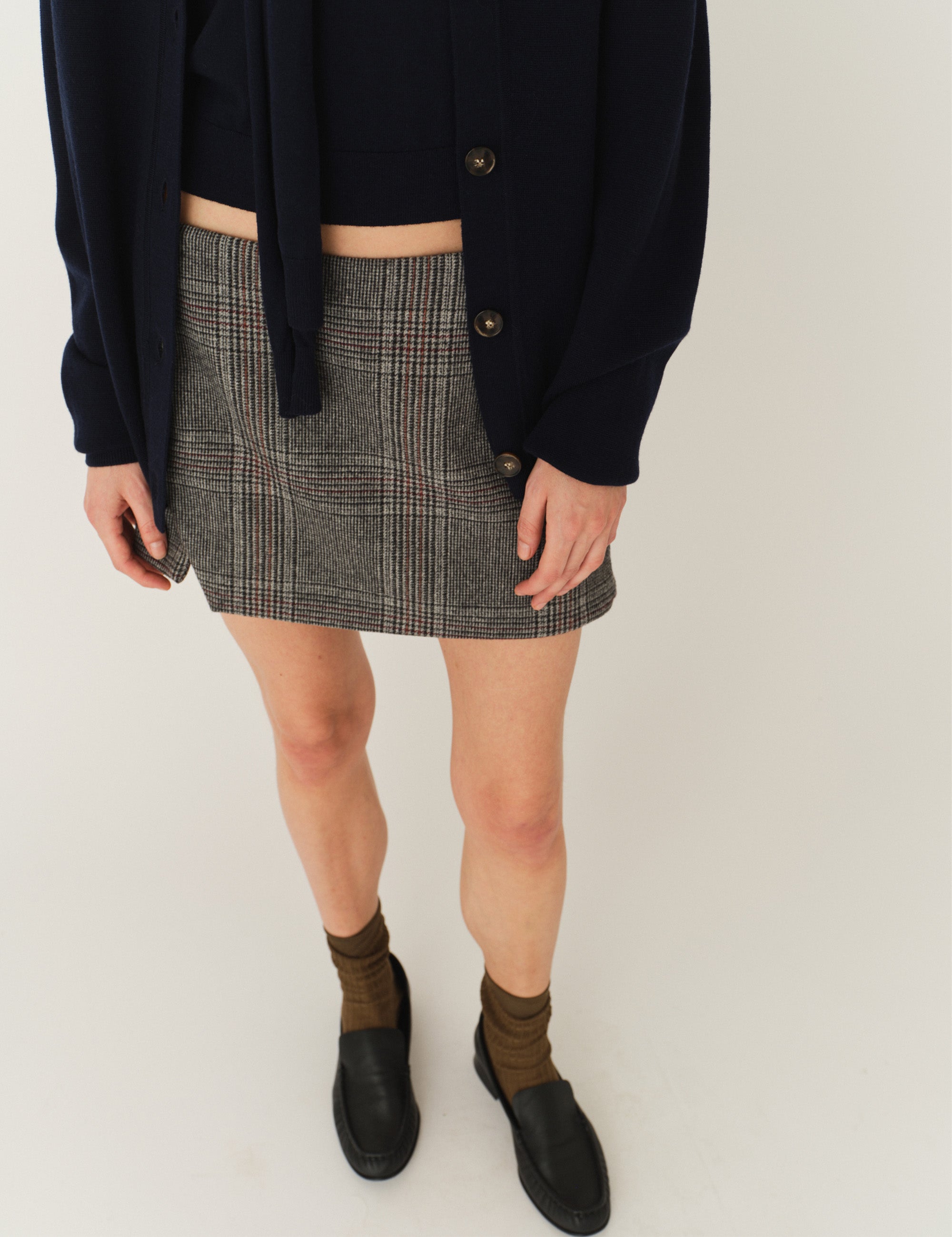 Taylor Mini Skirt Grey Check