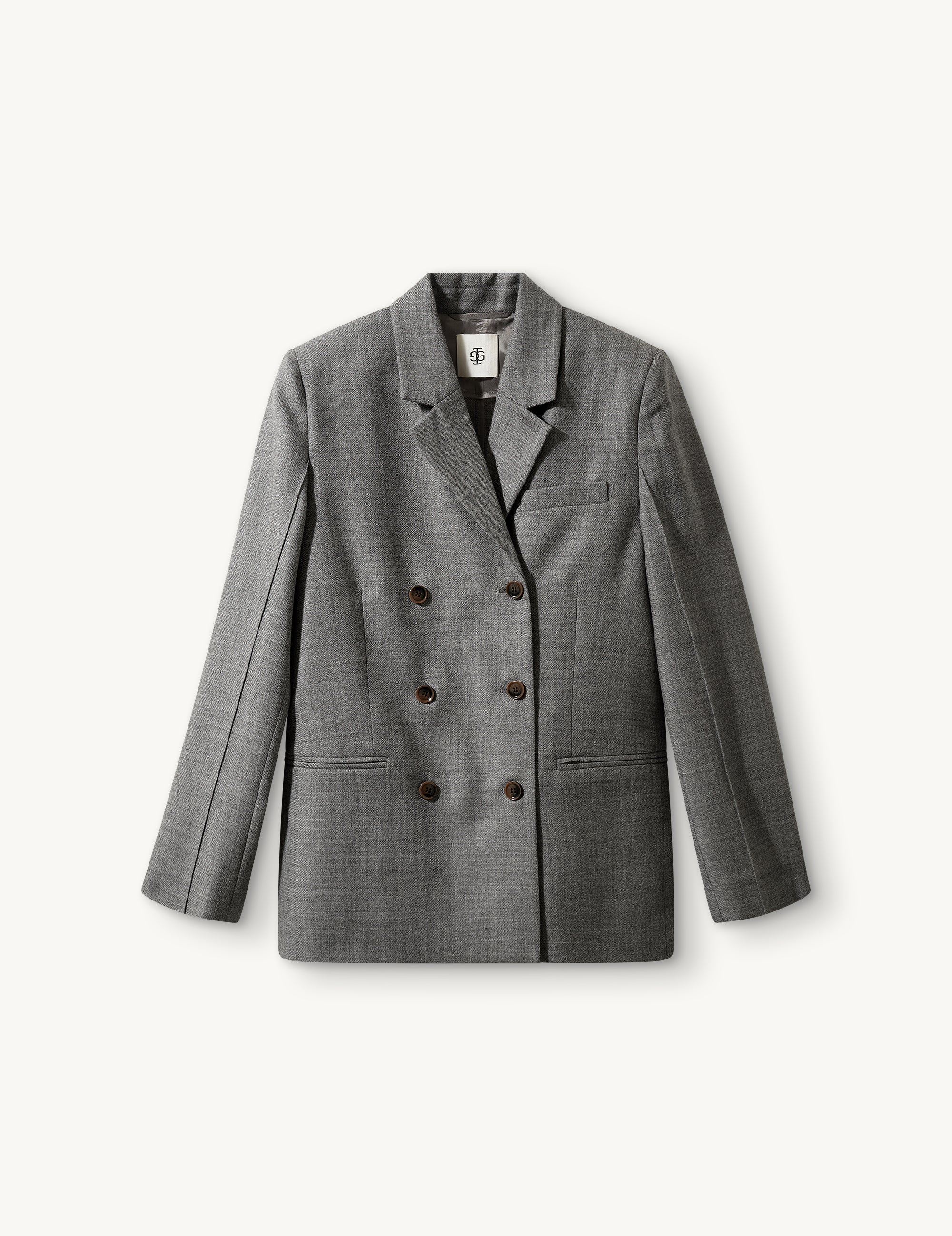 Pine Blazer Grey Melange
