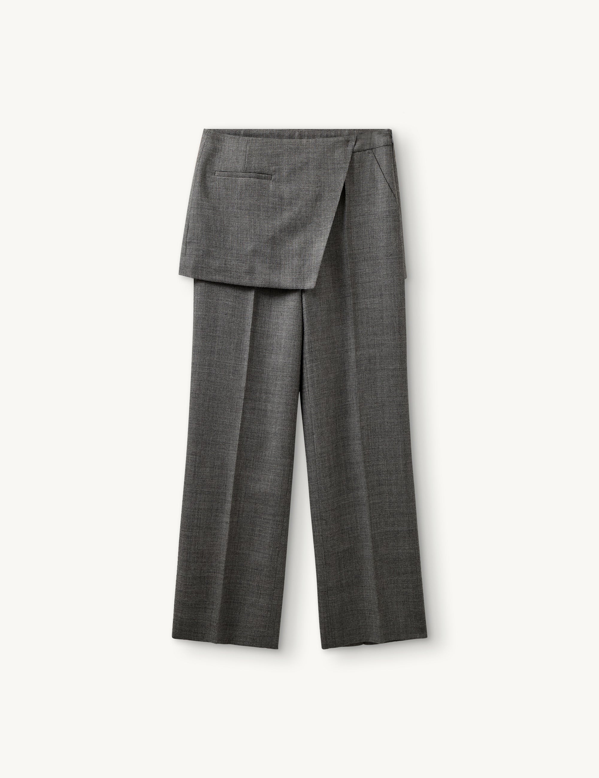 Pine Skirt Pants Grey Melange