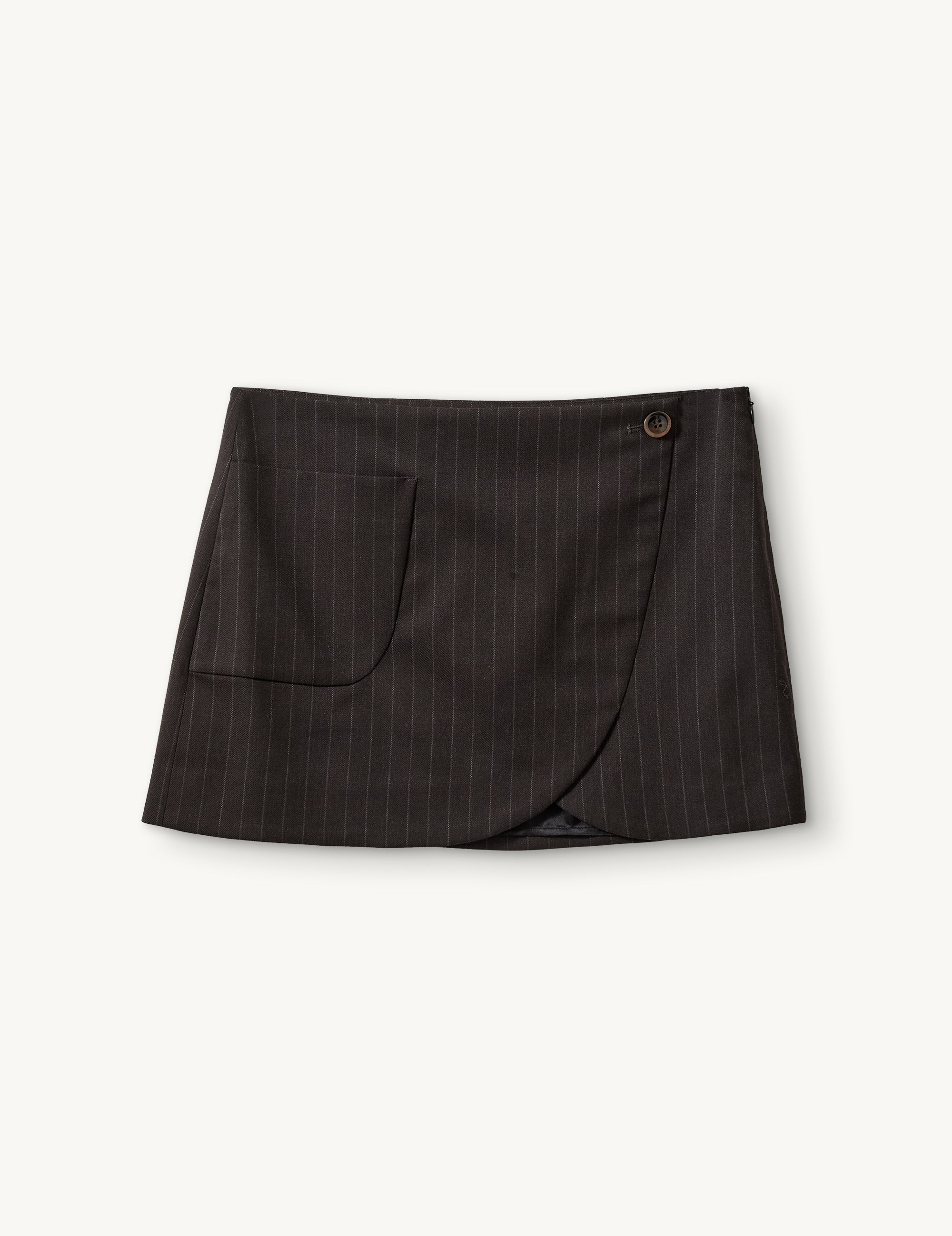 Andora Mini Dark Brown Pinstripes