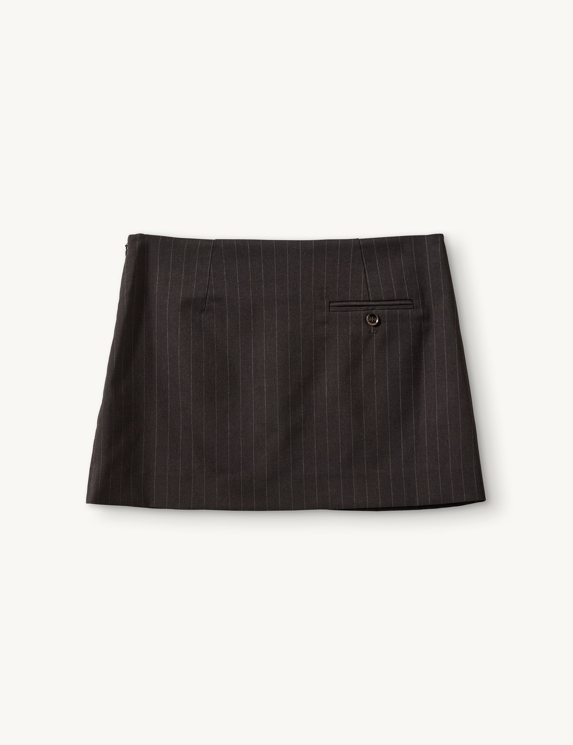 Andora Mini Dark Brown Pinstripes