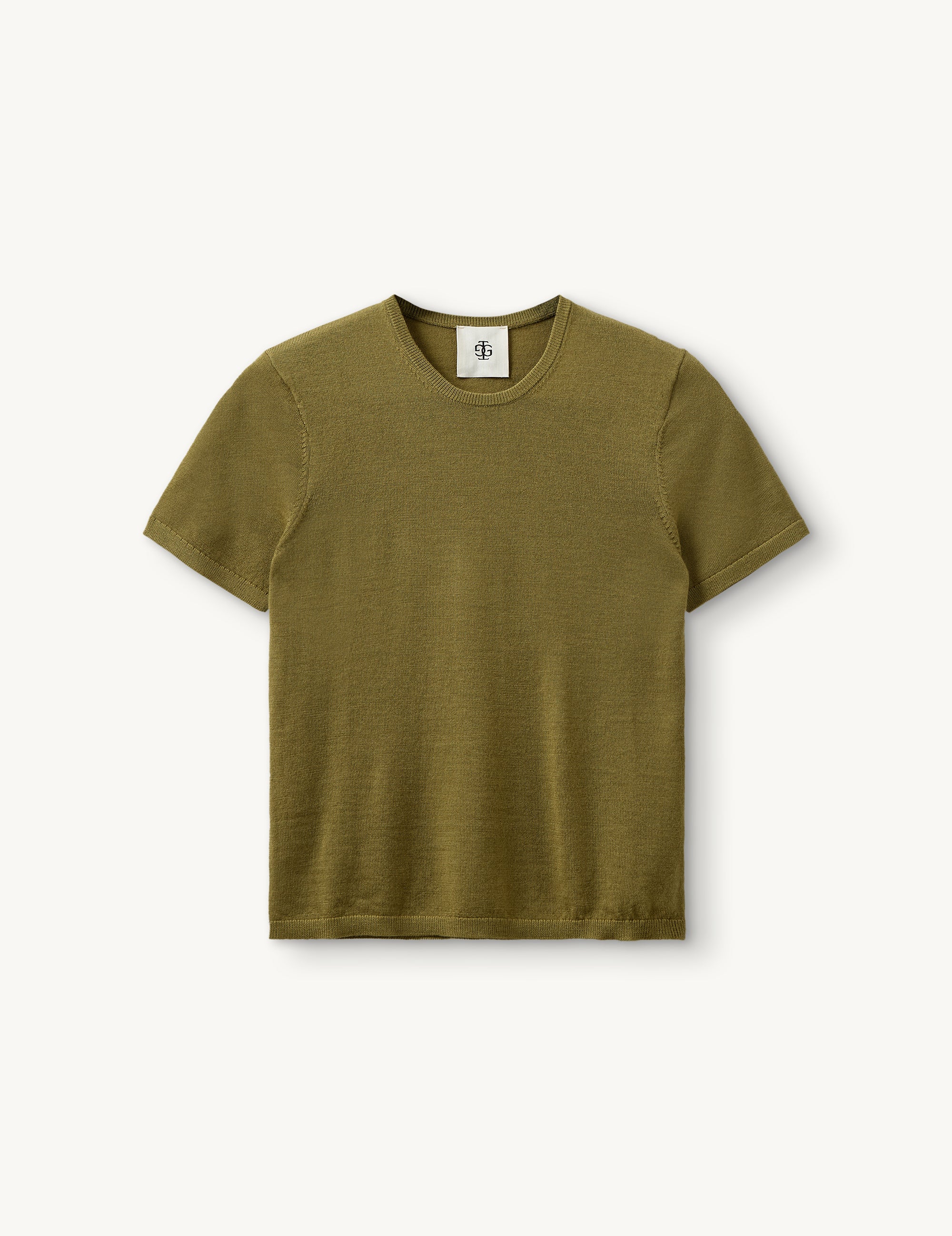 Bergen Knit Tee Matcha Green