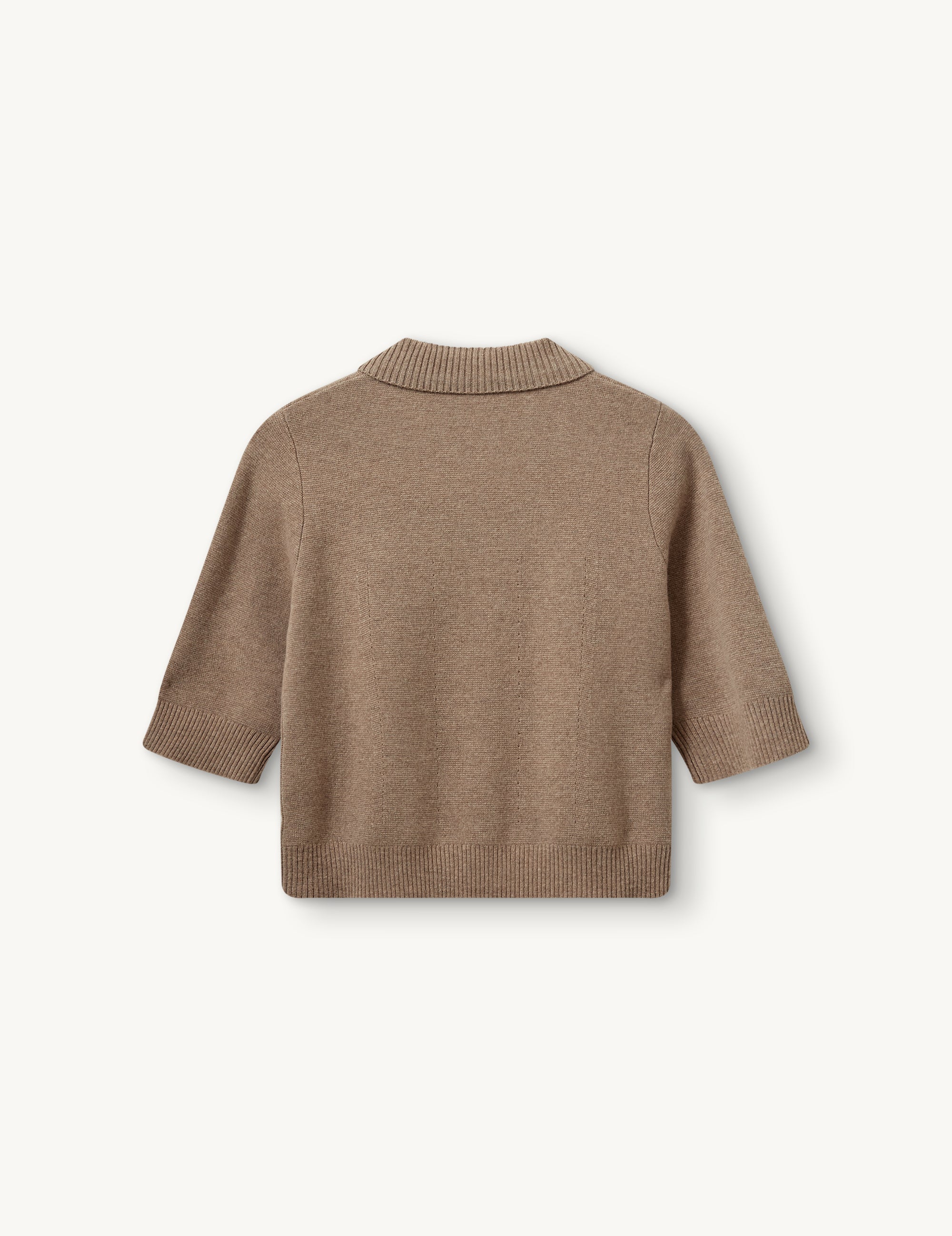 Como Cropped Cardigan Truffle