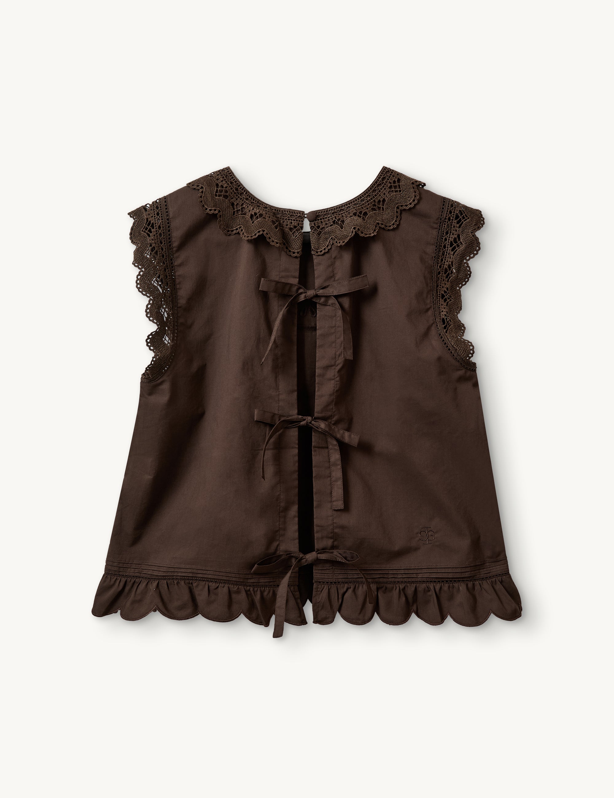 Kirsten Cloth Top Chocolate 4 / Chocolate