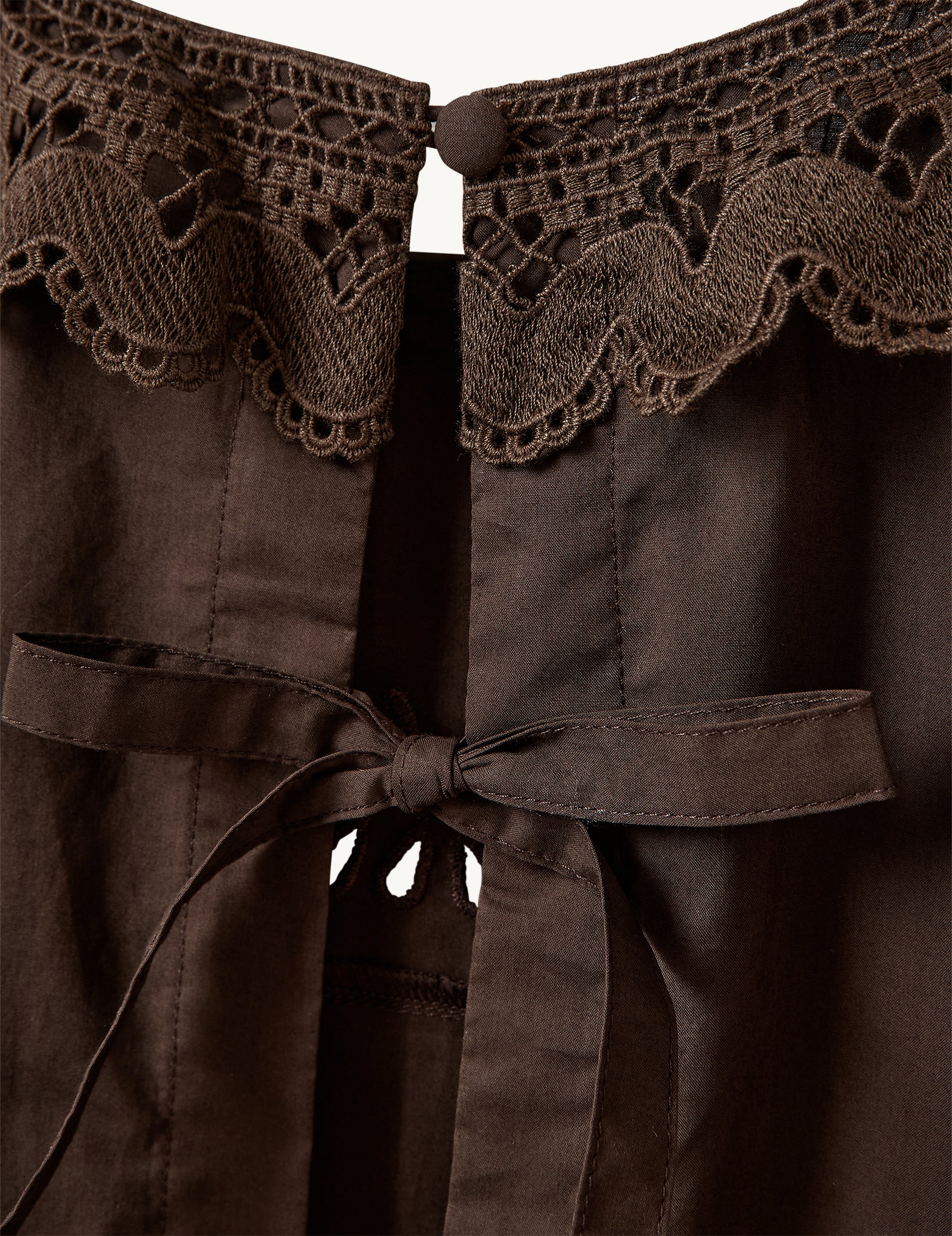 Kirsten Cloth Top Chocolate 4 / Chocolate