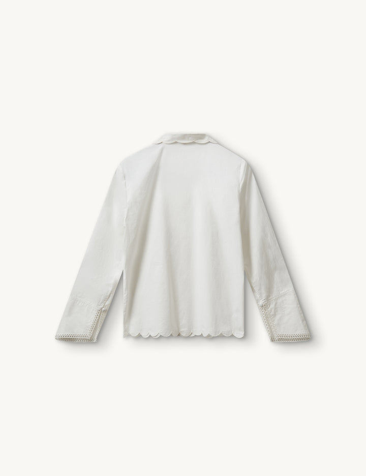 Kirsten Collar Shirt White 4 / White