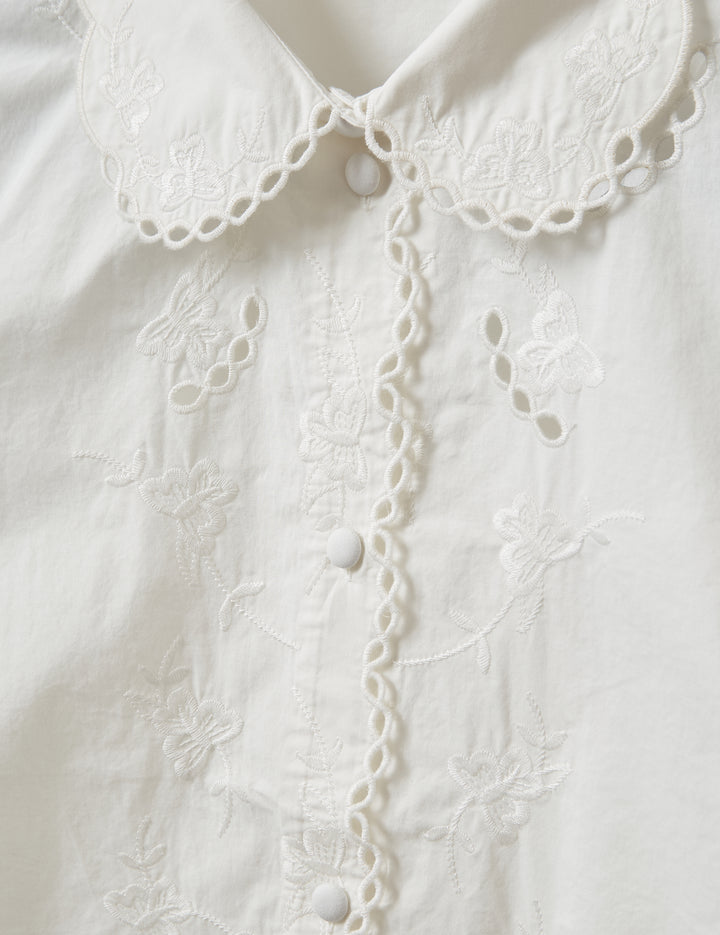 Kirsten Collar Shirt White 4 / White