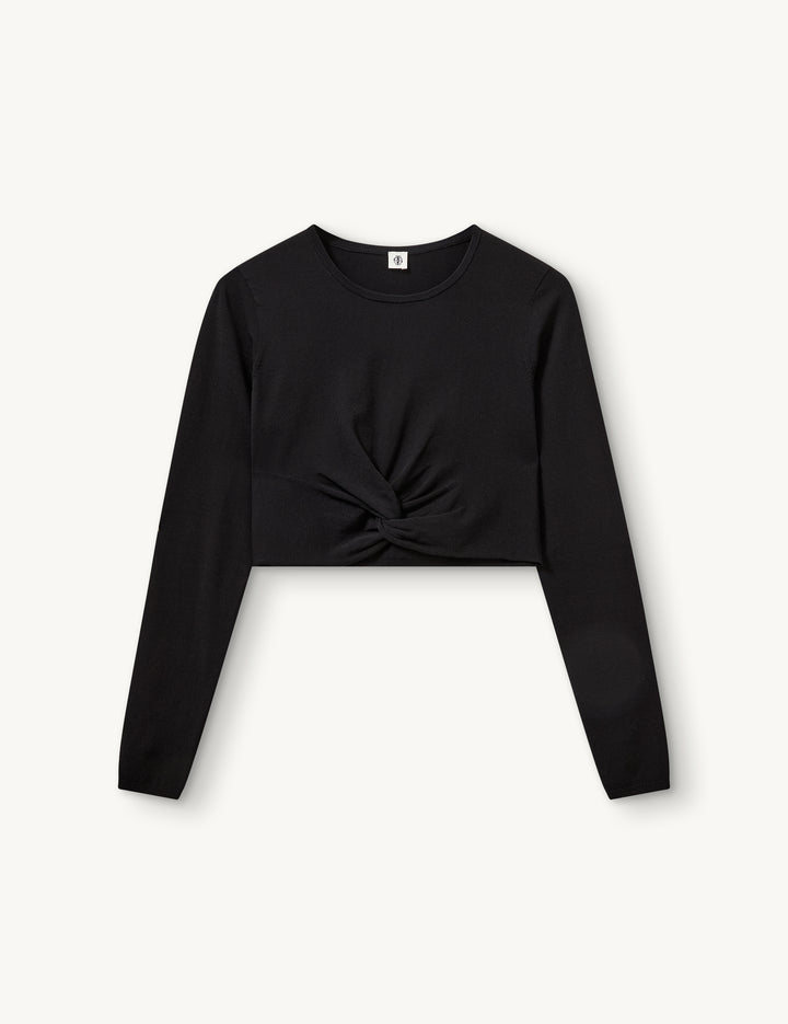 Madison Knot Top Black 4 / Black