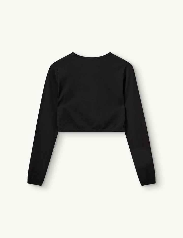 Madison Knot Top Black 4 / Black