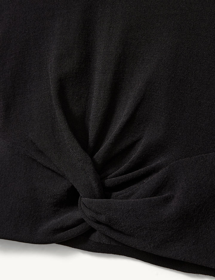 Madison Knot Top Black 4 / Black