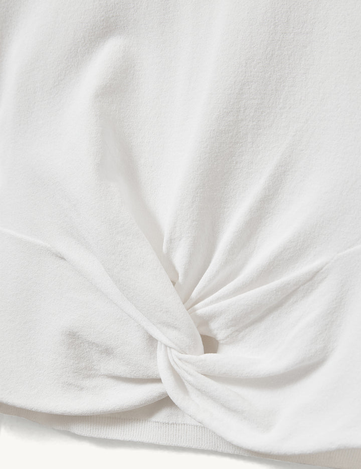 Madison Knot Top White 4 / White