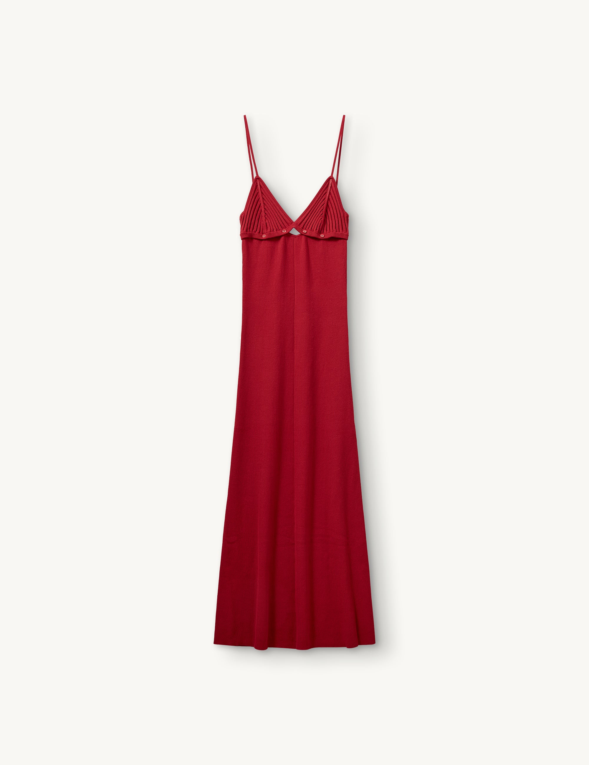 Maldive Button Gown Red 4 / Red