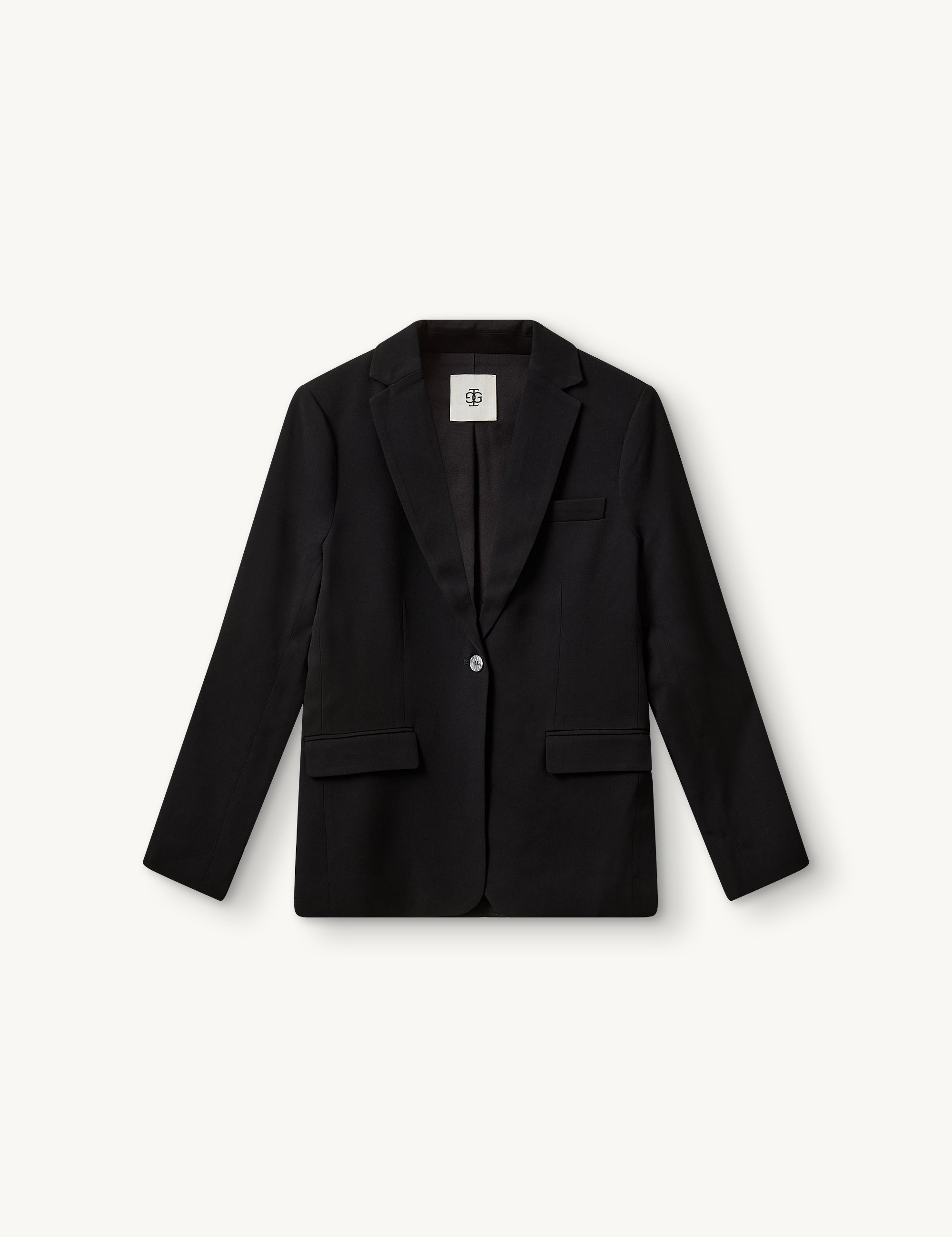 Crepe Blazer Black 4 / Black
