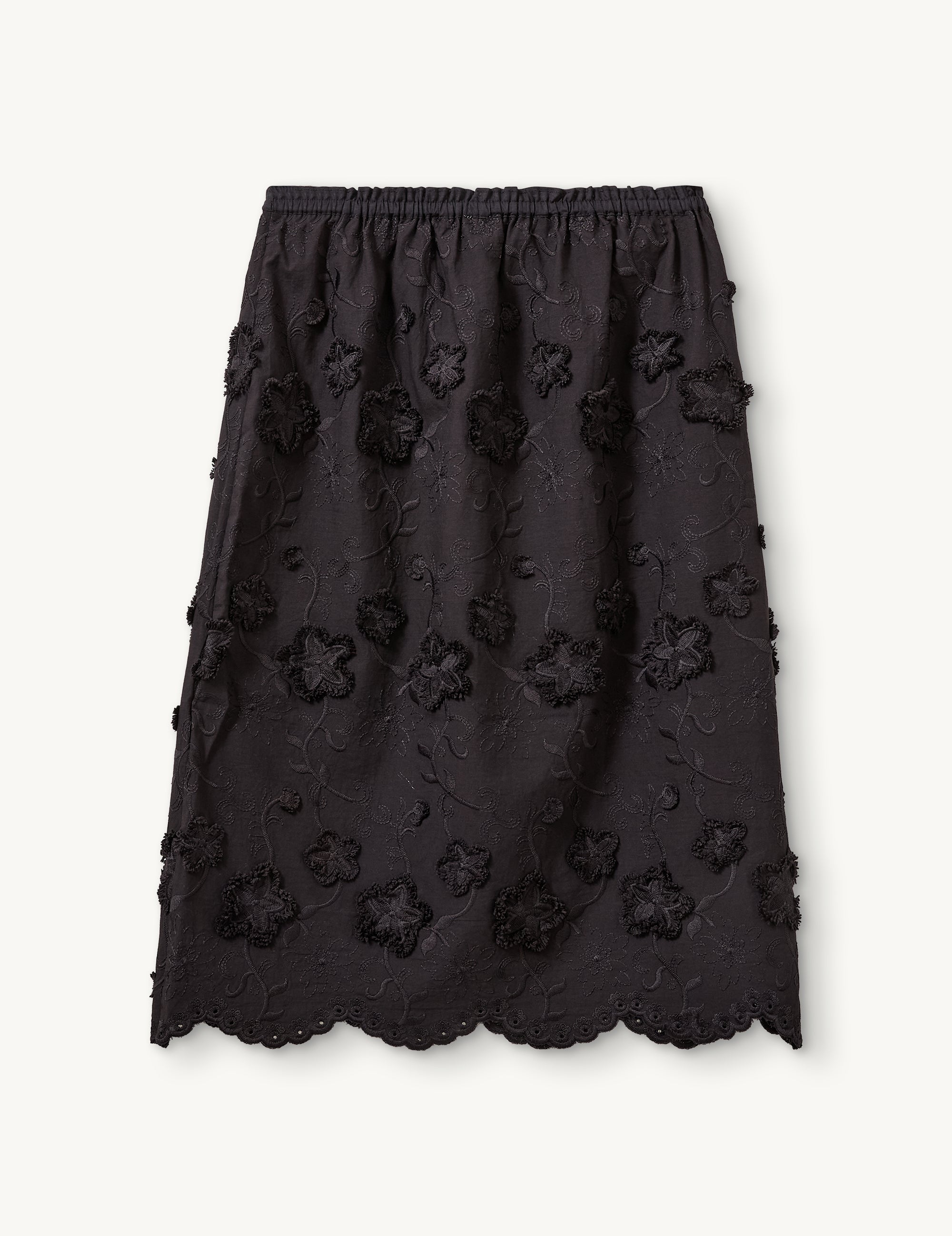 Fleur Slip Skirt Black 4 / Black