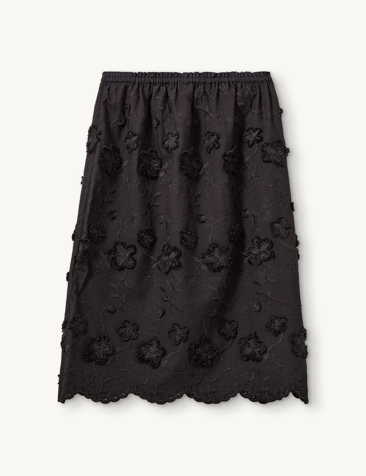 Fleur Slip Skirt Black 4 / Black